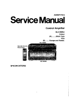 Technics - SUC-909-U - Service manual 